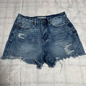 Women's YMI Blue Distressed Jean Shorts Size 11 #120